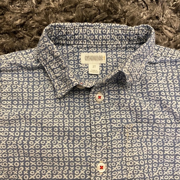Gymboree “XO” Button Down Shirt - Picture 2 of 3